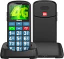 USHINING 4G Senior Mobile Phones SIM Free Unlocked, USB-C Charging Big Button Mobile Phone for Elderly, Elderly Friendly Basic Simple Mobile Phone with Charging Dock,SOS Button,Large Volume,FM Radio